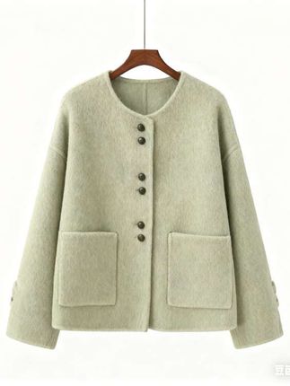 短款常规袖毛呢外套女#秋冬穿搭新鲜感在线 #早秋穿搭三分钟出门不是梦 #秋季微胖穿搭测评 #初秋一周不重样穿搭 #秋季不露腿穿搭