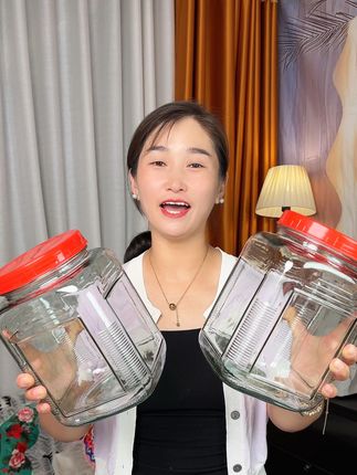 个位数买到了2个太号的玻璃密封罐,用来腌咸菜、泡酒装坚果五谷杂粮都很合适#密封罐#玻璃罐密封带盖 #泡菜坛子 #五谷杂粮收纳 #超便宜超划算