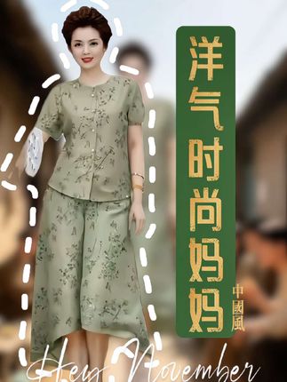 时尚奶奶 夏季专属凉快面料,透气不闷汗,奶奶跳广场舞、买菜散步,舒舒服服~#妈妈装 #奶奶装 #女装搭配 #夏季穿搭 #女装新品日