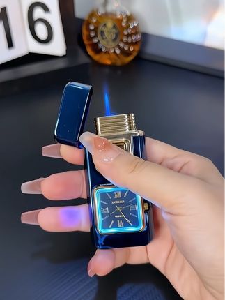 男人的偏爱手表与打火机的结合,智能声控点火,4种点火模式,双火焰自由切换#打火机 #送男友的礼物 #礼物推荐 #创意打火机 #声控