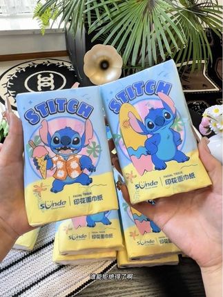 史迪仔印花抽纸耶!包装好看又可爱,连纸巾上都是史迪仔的印花!质量嘎嘎好,趁划算赶紧薅!#抽纸 #纸巾 #史迪仔 #印花抽纸#携带方便
