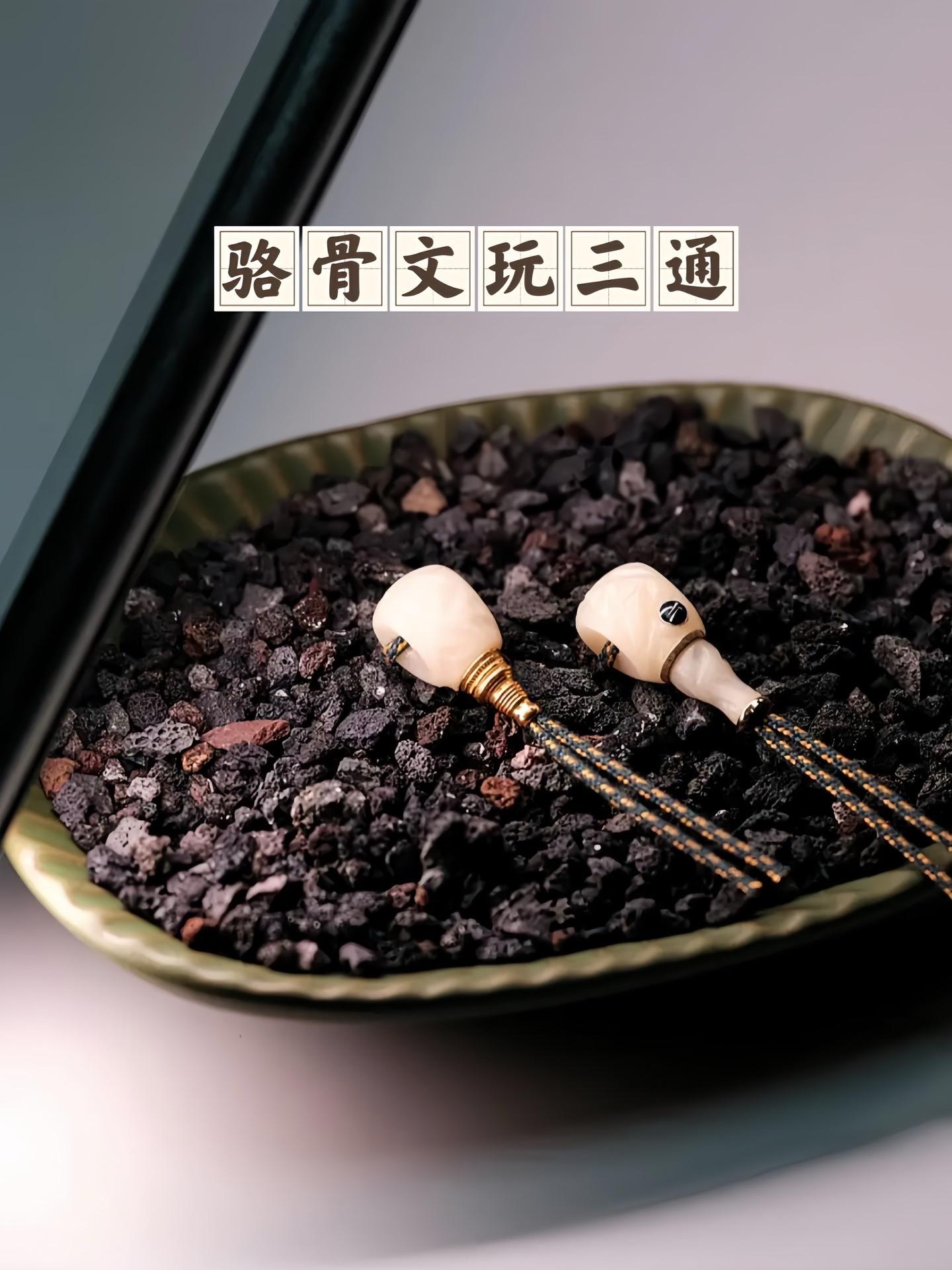 【引力】文玩三通驼骨无相设计款佛头配饰纯手工雕刻#三通#文玩三通#手串三通 #手串搭配