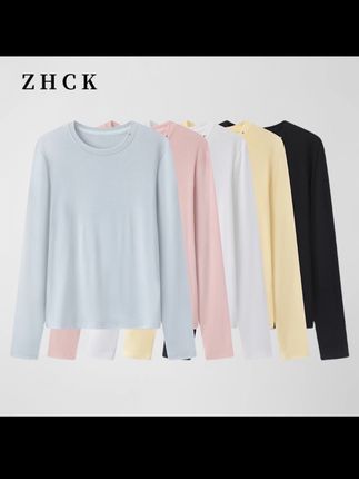 【新东方】微透圆领T恤衬衫女2025春季新款时尚百搭宽松纯色上衣#穿搭