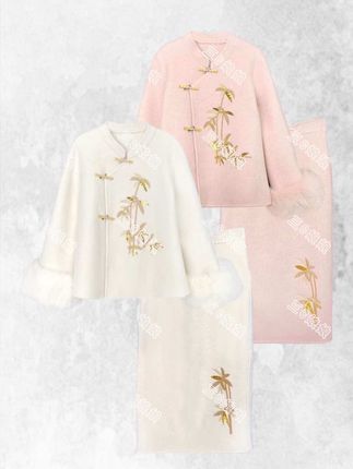 #钉珠羊毛外套#穿出自己的风格 #可拆卸狐狸毛 #新款上新 #羊毛大衣