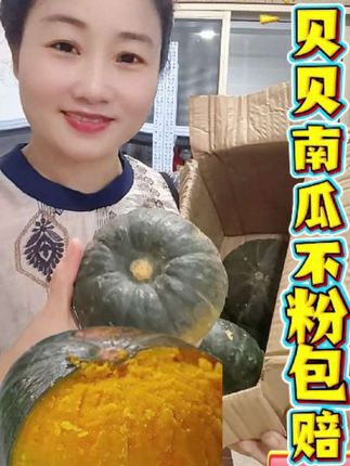 贝贝南瓜不粉包赔4.5-5斤只要9.9元#贝贝南瓜