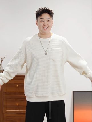200斤偏胖肚子大衣服难买?看看我妈妈给我买的这件#版型超正 的#显瘦卫衣 #加肥加大有弹力 #显瘦遮肉