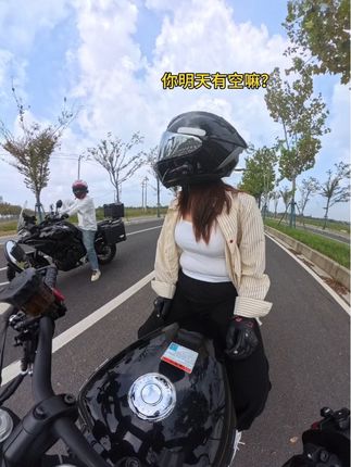 省下来的钱去吃饭不香吗#机车 #女骑 #骑行vlog #骑帅不骑快