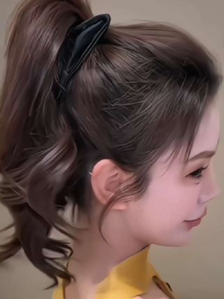 新款高级感马尾发夹女拯救扁塌头缎面贝壳三角抓夹饱满后脑勺#头饰发饰 #马尾发夹 #三角抓夹 #拯救扁塌头发