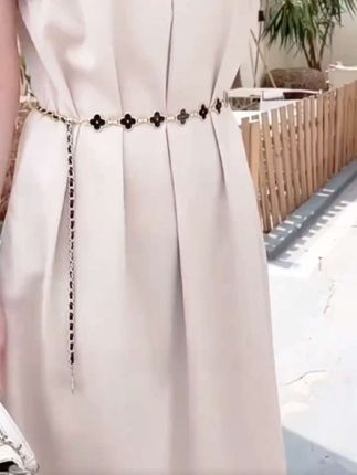 #腰链女2025新款配裙子小香风装饰毛衣链子细腰带链条腰封收腰裤带@DOU+小助手