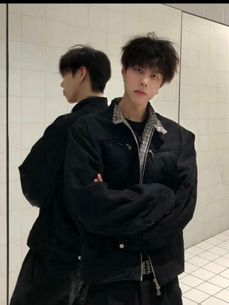 #高级感穿搭 #立领外套男 #短款外套 #男生穿搭 #夹克外套