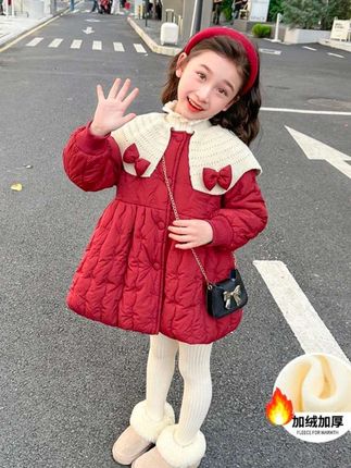 #潮童穿搭 #女童穿搭 #童装 #新款儿童加绒加厚保暖外套