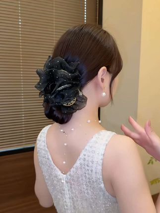 国风裙摆抓夹#优雅气质 #头饰轻奢小众高级感 #时尚发饰