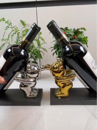 泡泡熊红酒架#红酒摆件 #创意摆件 #红酒架 #美观实用 #装饰摆件