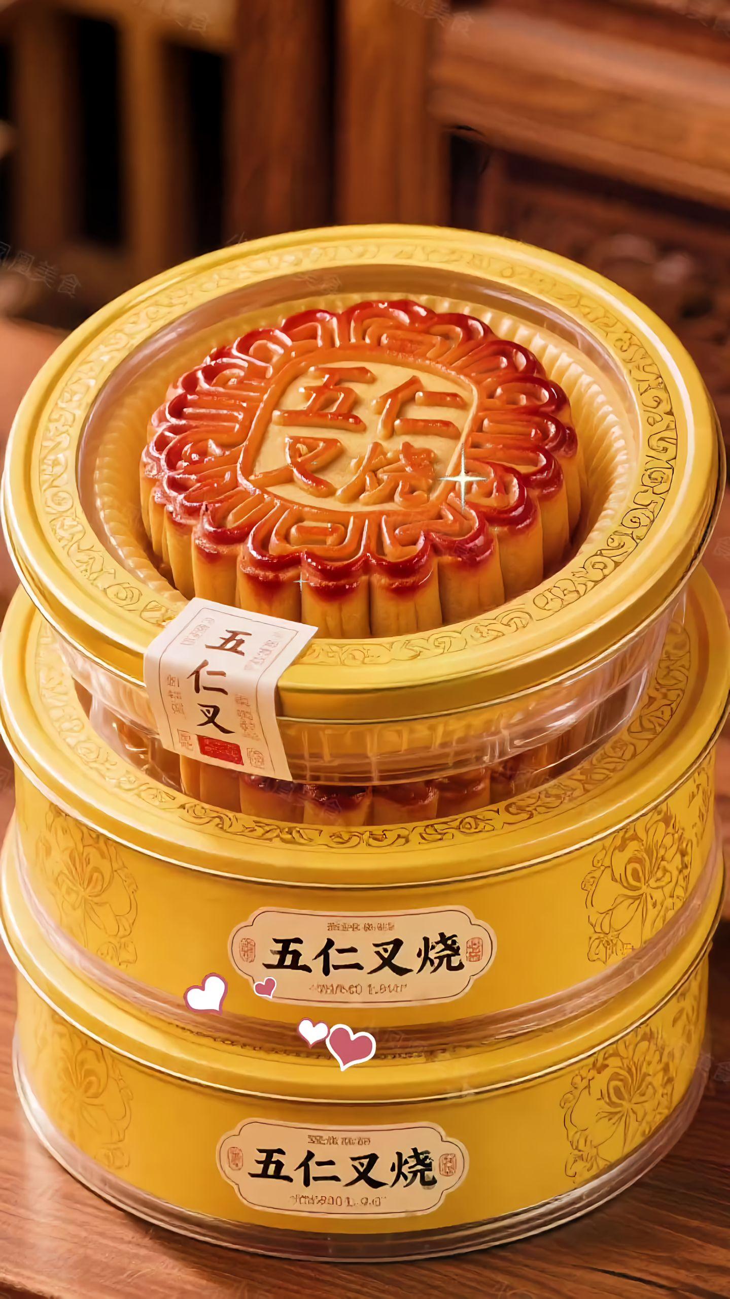 广式五仁叉烧月饼,精选杏仁、核桃、橄榄。仁多种果仁,多种食材搭配秘制叉烧,咸香交织超有层次~传统糖浆皮油润松软,咬开满嘴都是坚果香味与内香,甜而不腻越吃越上头~老师傅纯手工,每一口都是地道广式风味,中秋送礼,首选广式五仁叉烧月饼😛!#五仁月饼#五仁叉烧月饼 #中秋月饼