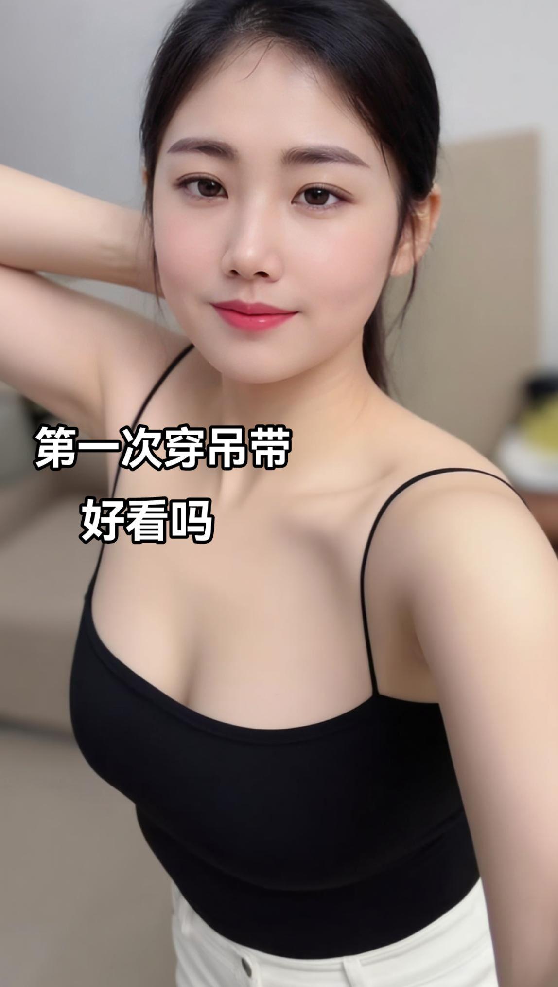 #AI沙发前自拍 甜美女孩的穿搭