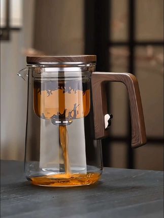 #玻璃飘逸杯高档磁吸分离泡茶壶,家用大容量泡茶壶办公懒人冲茶器#磁吸飘逸杯#茶水分离泡茶壶#泡茶杯#好物推荐