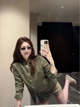 【蜜爷家】秋季经典老钱风小马刺绣衬衫24500#休闲穿搭 #百搭上衣 #上衣穿搭 #新款穿搭