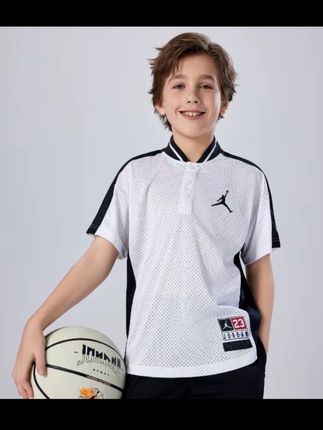【官方旗舰】AIR JORDAN夏季休闲运动童装男童圆领短袖T恤透气#高品质童装 #夏季穿搭 #运动休闲套装 #夏季短袖 #篮球穿搭