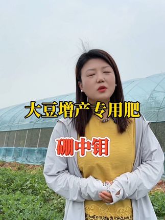 大豆增产的专用肥硼中钼,花多荚多籽粒饱满@抖音小助手 #硼中钼 #大豆种植