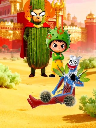 赛罗被仙人掌国王抓去#奥特曼#学生党#动漫