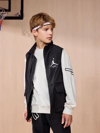 Air Jordan秋季休闲时尚男女童马甲工装速干马甲#休闲百搭#秋季新款#马甲