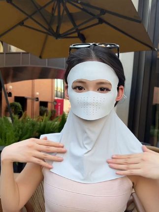 夏天出门防晒真的少不了这款新升级的可喝水版#护眼角口罩 #夏季新款 #护眼角防晒面罩 #夏季必备 #遮阳防晒