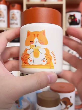 迪乐贝尔便携迷你保温杯学生简约水杯网红可爱小巧杯子带盖口袋杯#保温杯#水杯#杯子