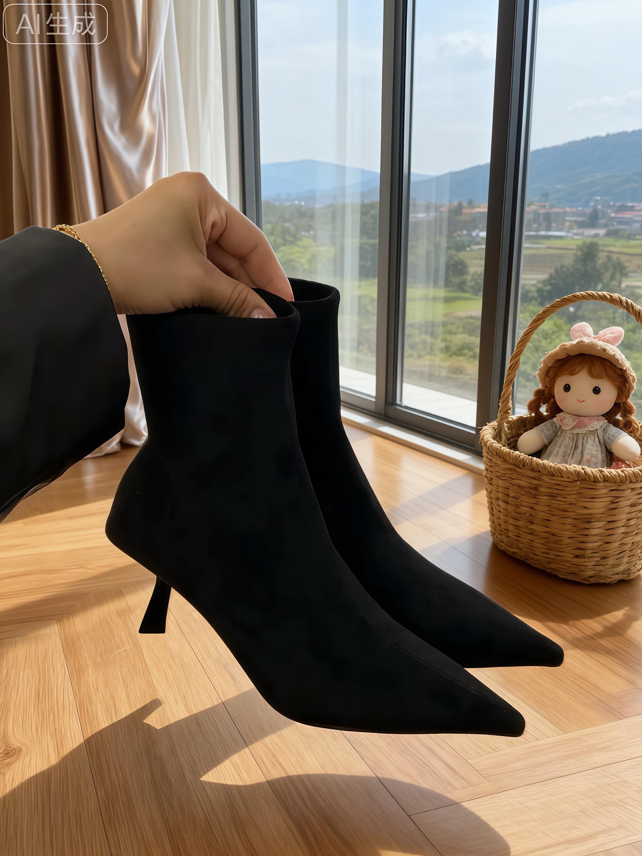 💃秋冬的优雅密码,藏在这双尖头短靴里。 细腻绒面,贴合脚型,小猫跟摇曳出自信气场。 黑的经典、棕的复古、卡其的温柔,每一款都能为穿搭注入高级感,无论是通勤还是约会,都让你步步生姿,成为人群中的焦点~#宝藏鞋子 #时尚穿搭 #女鞋 @抖加🔥上热门🔥dou+🔥热点宝