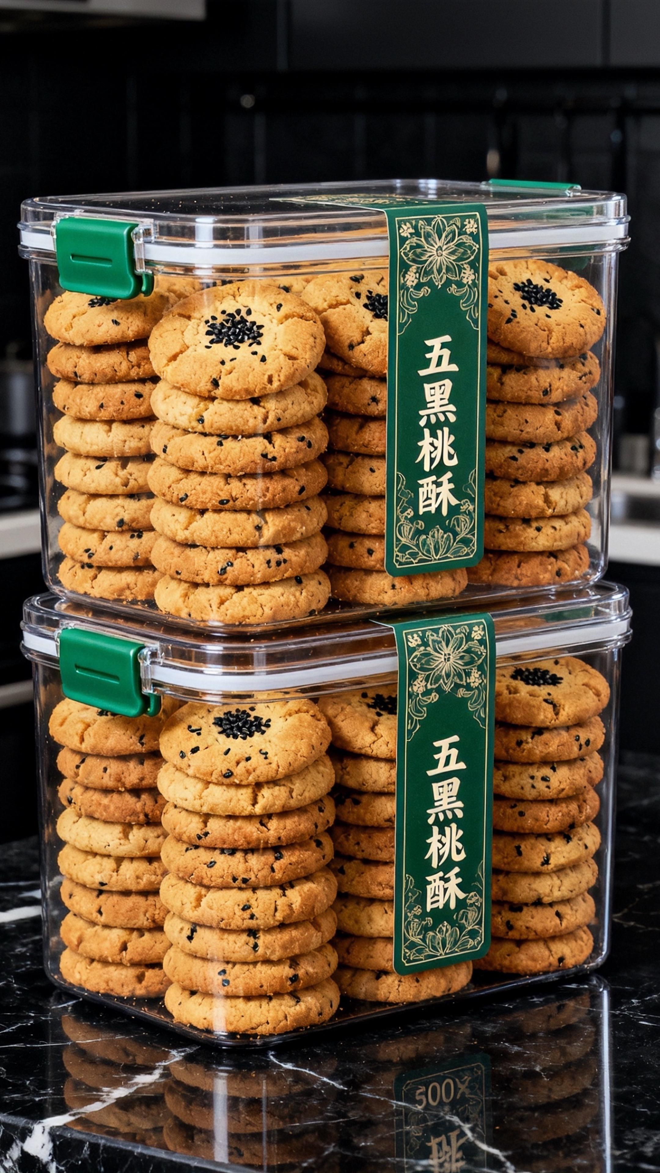 五黑木糖醇桃酥。精选黑芝麻、黑豆等五种黑色食材,搭配优质面粉与黄油,经传统工艺烘焙而成。饼身圆润饱满,色泽呈诱人焦黄,表面芝麻粒粒分明。入口酥松化渣,咸香中带着食材本味的醇厚,甜而不腻,一口下去满是香脆。无论是日常解馋还是搭配茶饮,都是绝佳选择,老少皆宜的美味点心。#五黑桃酥饼干 #点心美食 #儿时味道 #桃酥 #舌尖上的味道