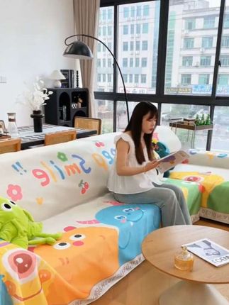 #创作灵感 新款沙发巾沙发盖布巾ins风高级沙发垫防滑沙发套罩全包四季通用#沙发巾#一片式沙发巾#沙发盖巾#四季沙发巾