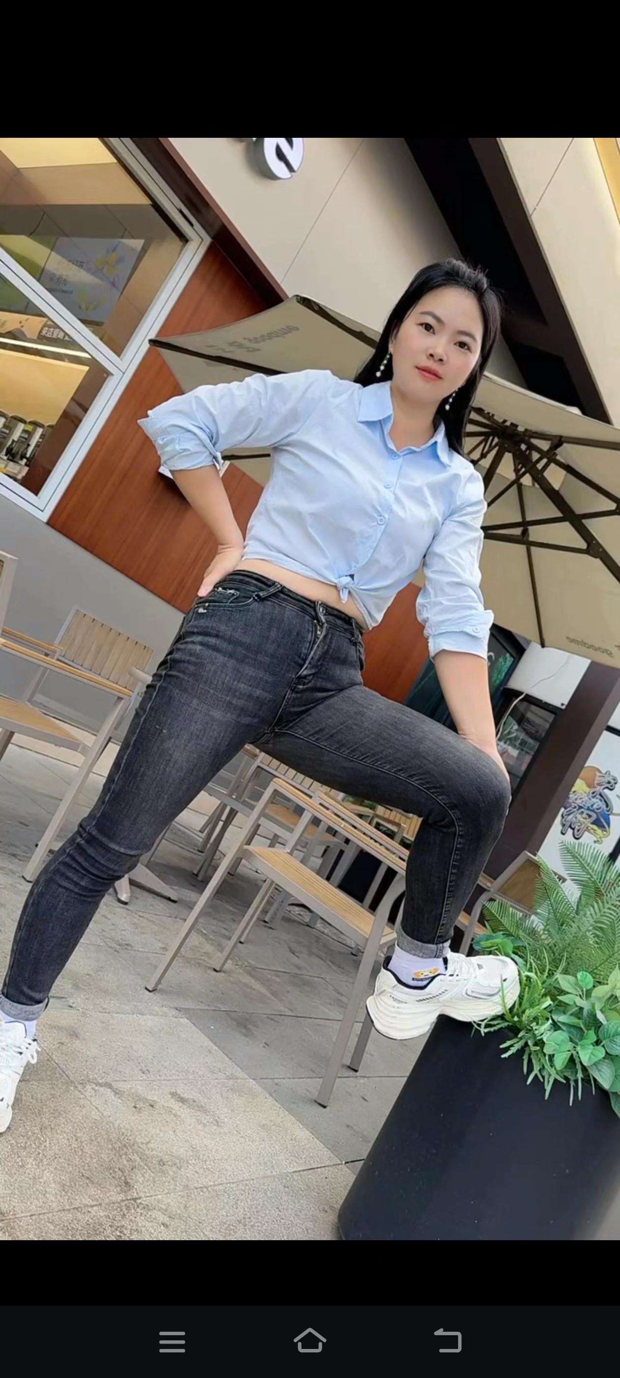 可惜你不是贵州人,不知道铜仁在哪里#高腰牛仔裤