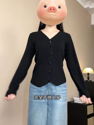 巨能藏肉的早秋针织小开衫,单外搭都好看~#显瘦穿搭 #微胖穿搭 #早秋穿搭 #用琥珀流光风打开秋天 #大码女装
