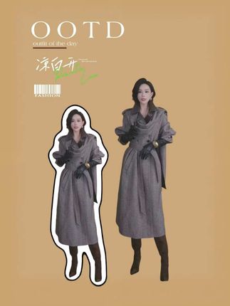 原创设计轻奢气质毛呢大衣#时髦精#时尚设计感毛呢大衣#高级感毛呢大衣#轻奢气质穿搭 #每日穿搭分享#显高显瘦显腿长