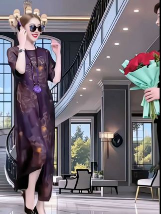 #连衣裙 #穿搭 #遮肉显瘦 #轻奢女装 #时尚妈妈装