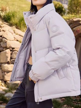 2025新款短款立领鹅绒服简约保暖时尚百搭女装鹅绒服#今日穿搭 #女装 #气质优雅大方 #羽绒服穿搭 #气质优雅穿搭