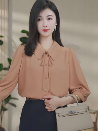 #气质优雅大方 #简约休闲风 #衬衫穿搭 #曼贝衬衫女 #通勤穿搭