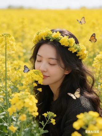当油菜花遇见少女,每一帧都是心动的模样!油菜花拍照ai指令教程来啦#ai你又偷偷进步了#豆包爆改真有两下子#豆包ai#豆包P图已经nextlevel了#用豆包给家人生成质感大片 油菜花写真