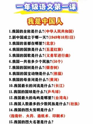 #一年级语文 每课每单元要掌握的重要知识,这本#重点知识集锦 都给孩子整理好了,课内基础、课外拓展都有,新学期孩子预习复习好帮手#知识点总结#小学语文#知识点