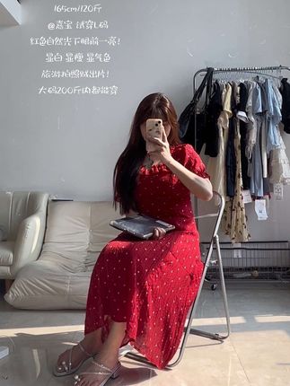 #微胖穿搭 #微胖女生 #120斤 #显瘦连衣裙 #大码胖mm搭配