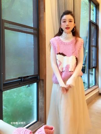 #早秋通勤出游穿搭一起拿捏 #温柔穿搭 #甜美穿搭 #马甲背心 #针织马甲