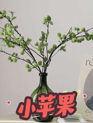 新款仿真小苹果清新仿真果实家居酒店餐厅装饰摆件道具仿真花摆设 #绿植盆栽 #室内装饰 #软装搭配 #创作者中心 #创作灵感