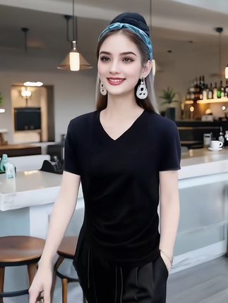 #高级感穿搭 #谁穿谁好看 #气质穿搭 #百搭上衣 #短袖t恤