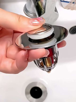 创作灵感#弹跳下水器 #老式翻板塞子不好用?试试这款弹跳下水器!安装便捷,密封严实防堵塞,按压开合超顺手,性价比高,轻松升级厨卫体验!