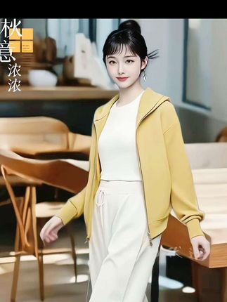 #早秋新款百搭高级感卫衣外套#减龄穿搭 #休闲减龄穿搭 #显瘦穿搭 #谁穿谁好看@DOU+小助手