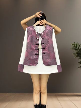 #早秋新款#新中式穿搭 #洋气减龄 遮肉显瘦#大码女装