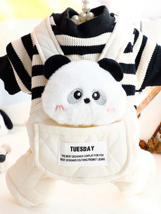 毛孩子的娃娃装棉服也太好看了吧!像个小宝宝!裤子是防水的,耐脏又好看,后背带兜兜,还带个牵引扣,出门好方便好可爱呀!#好物推荐🔥 #萌宝穿搭 #宠物衣服 #每日分享 #也太可爱了吧