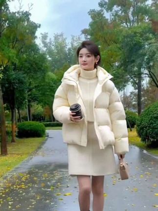 时尚连帽羽绒服#谁穿谁好看#穿出自己的风格