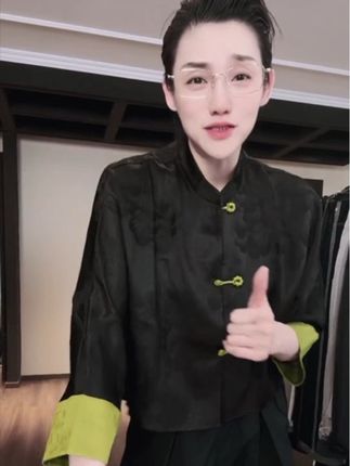 42姆米 非工业香云纱 老料 全真丝 外套 WT1051 #香云纱 #真丝 #外套 #女装