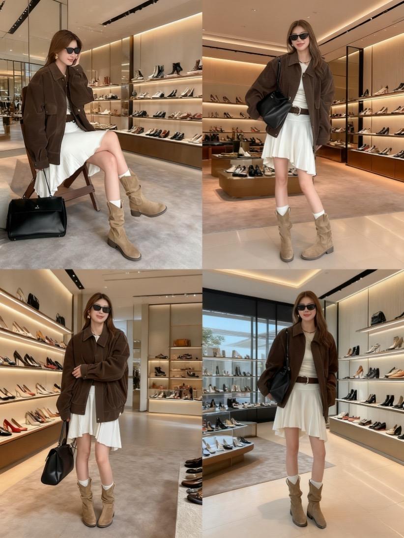 #女鞋 #靴子 #显瘦显高显腿长 #女鞋 #秋冬穿搭
