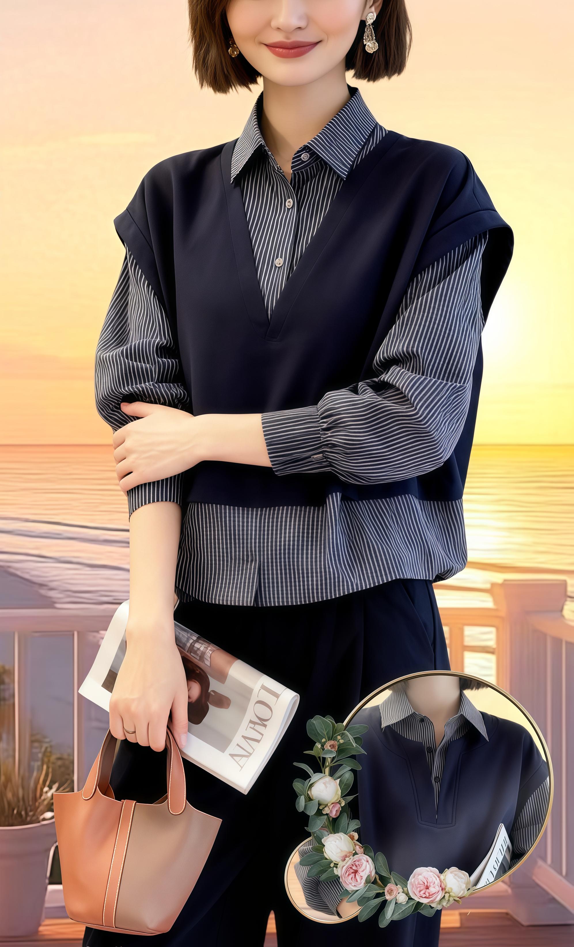 #强烈推荐 #百搭上衣 #通勤搭配 #春秋穿搭 #遮肉显瘦穿搭